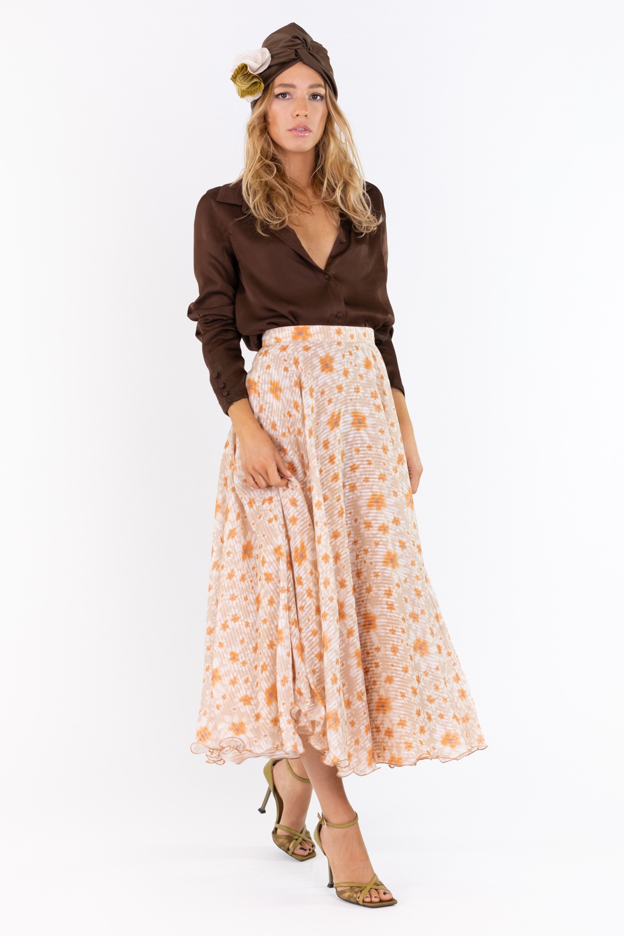 Gonna Alla Caviglia Donna PIECES - Cotone 100%, Vita Alta, Design Comodo E Casual - Foto 3