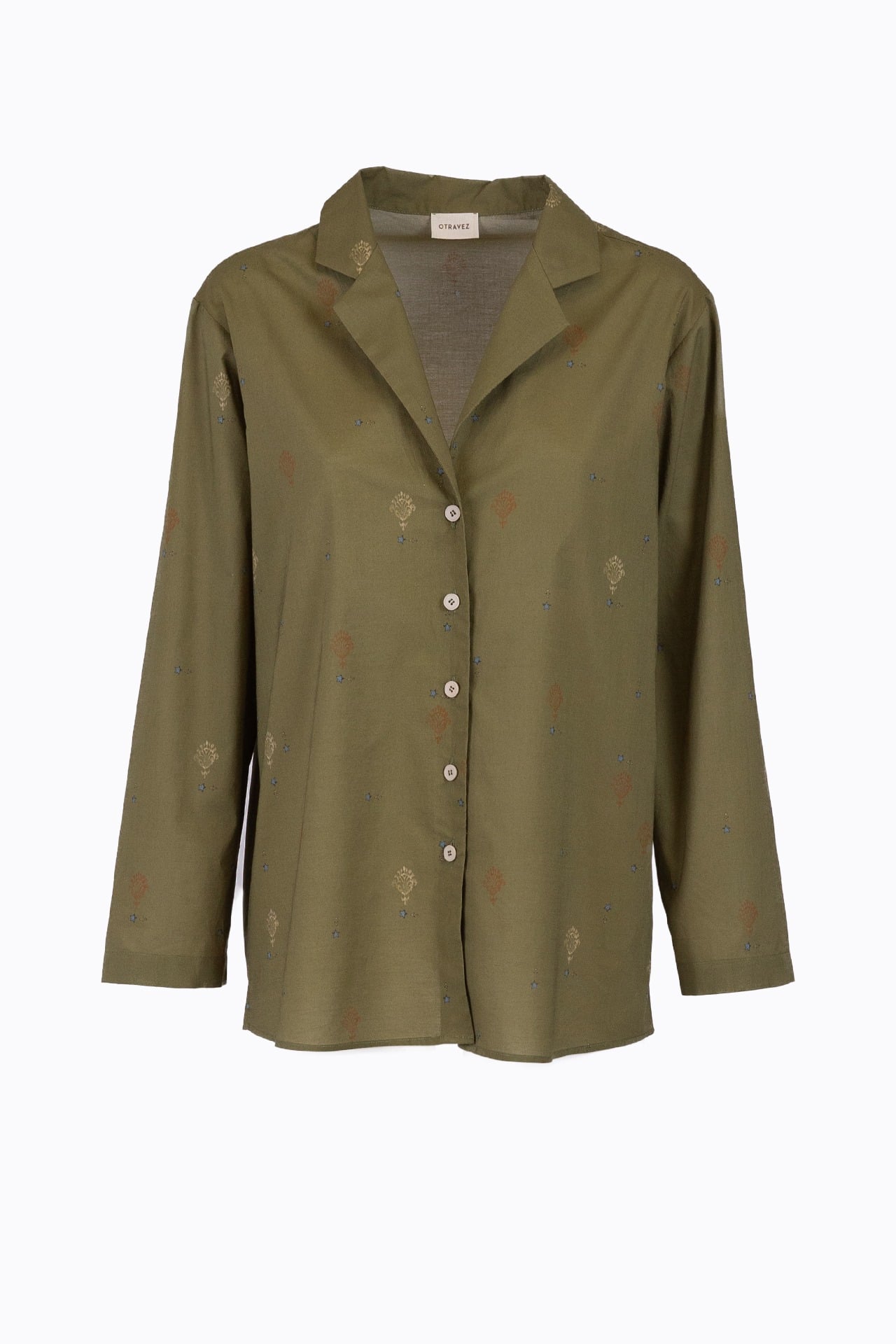 Camicia Donna Con Scollo A V 'NASA Not Flat We Checked' - Ricamo Originale, Fatto A Mano, Design Unico - 3